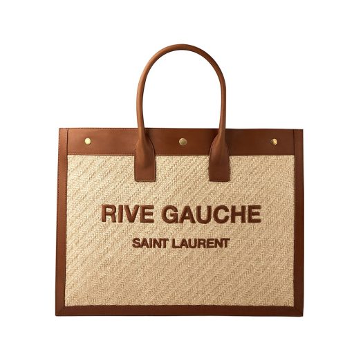 Embroidered Rive Gauche Shopper Bag