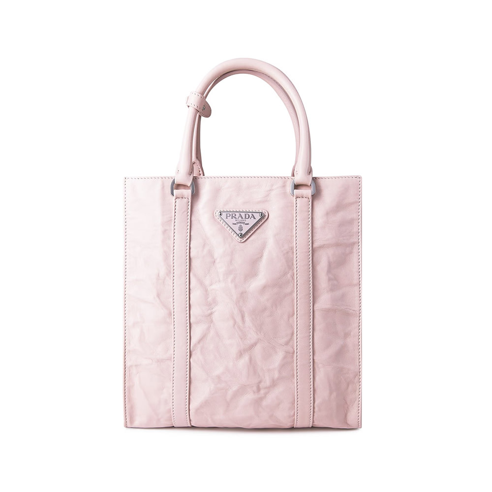 Prada Crinkle Small Tote