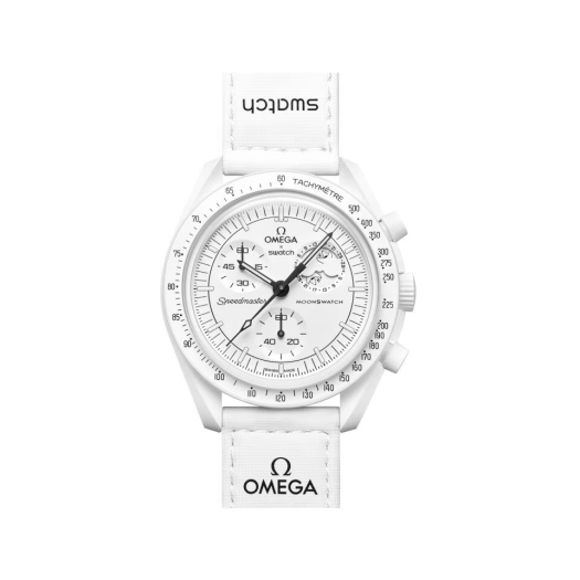 Swatch x Omega Bioceramic Moonswatch Mission To Moonphase Snoopy SO33W700